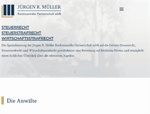 Tablet Screenshot of jrm-legal.de